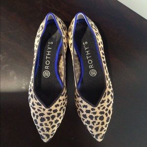 Rothy’s, size 8, leopard print flats